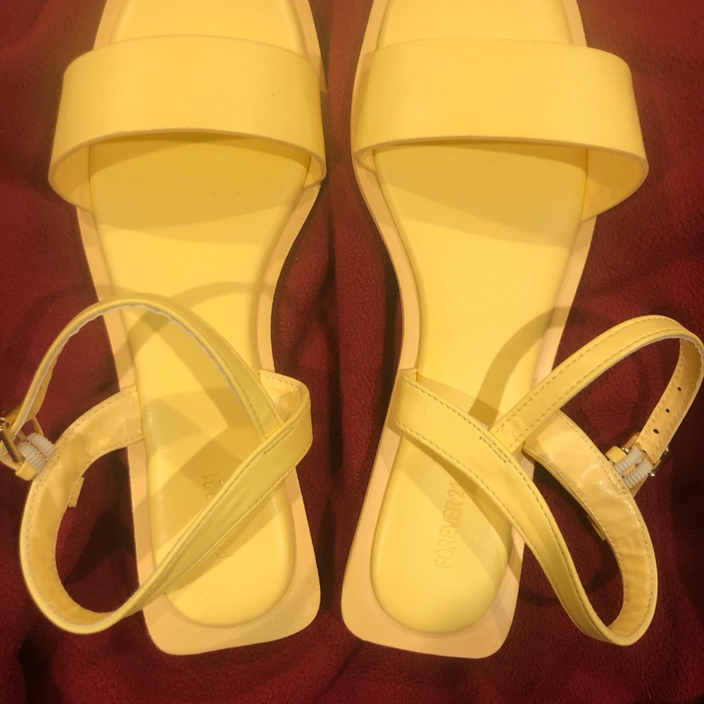Yellow Strap Sandals